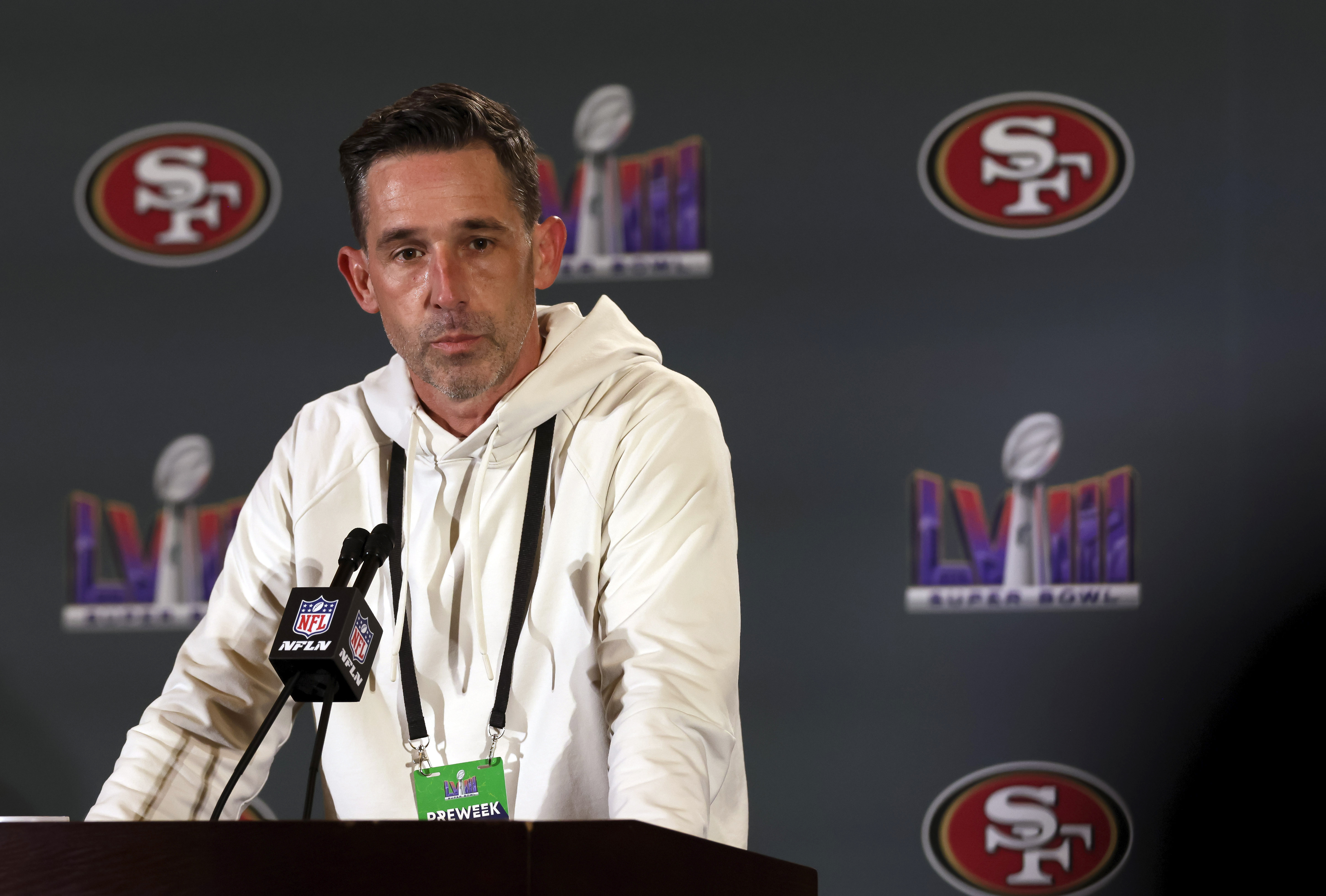 San Francisco 49ers head coach Kyle Shanahan