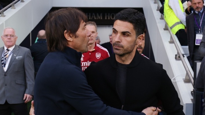 Antonio Conte and Mikel Arteta meet once again in a huge North London derby