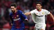 Lionel Messi and Jesus Navas - cropped
