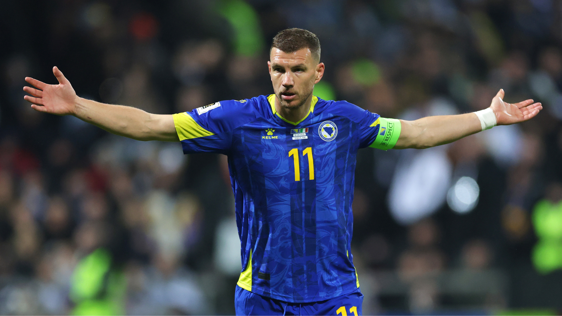 Bosnia veteran Dzeko relishing responsibility of World Cup captaincy