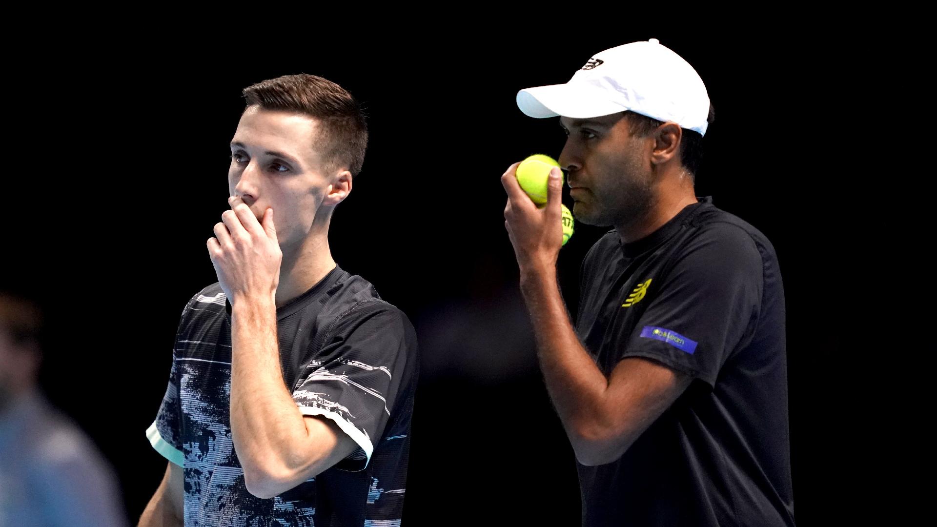 Joe Salisbury, left, and Rajeev Ram are through to the final (John Walton/PA)