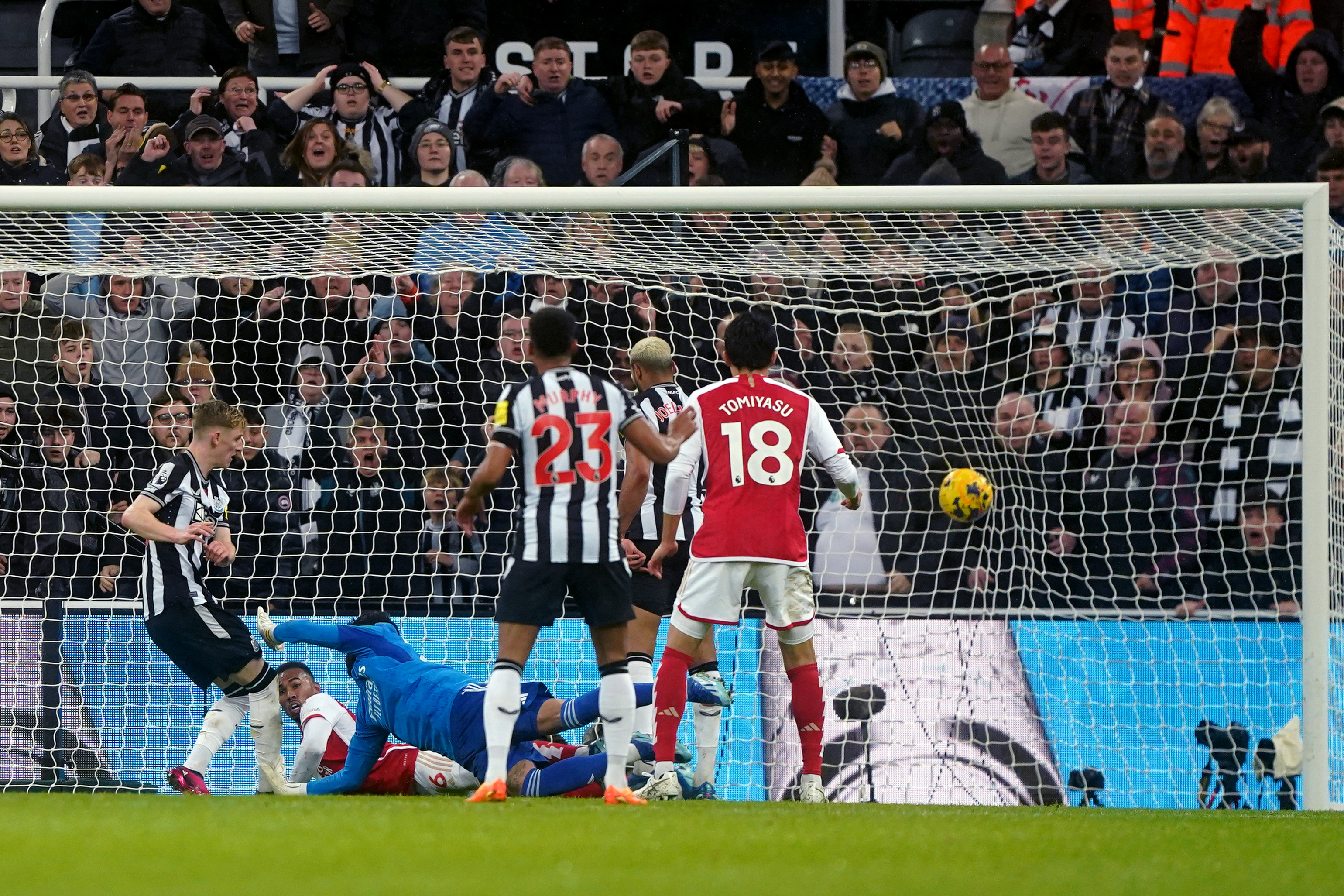 Anthony Gordon scored a controversial winner for Newcastle against Arsenal on Saturday