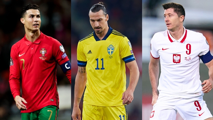 Cristiano Ronaldo, Zlatan Ibrahimovic and Robert Lewandowski are hoping to secure World Cup qualification on Tuesday