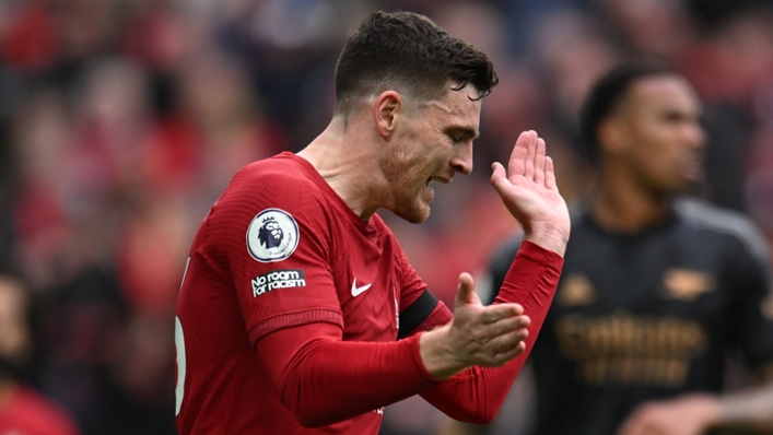 Liverpool's Andy Robertson was involved in a bizarre incident