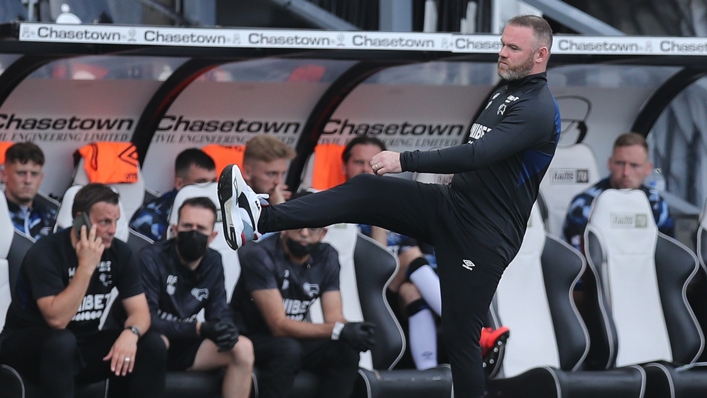 Derby County manager Wayne Rooney saw the club plunged into administration