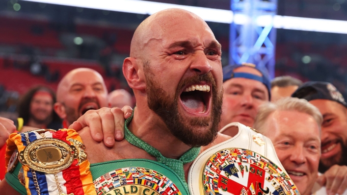 Undefeated heavyweight champ Tyson Fury savoured his big night at Wembley