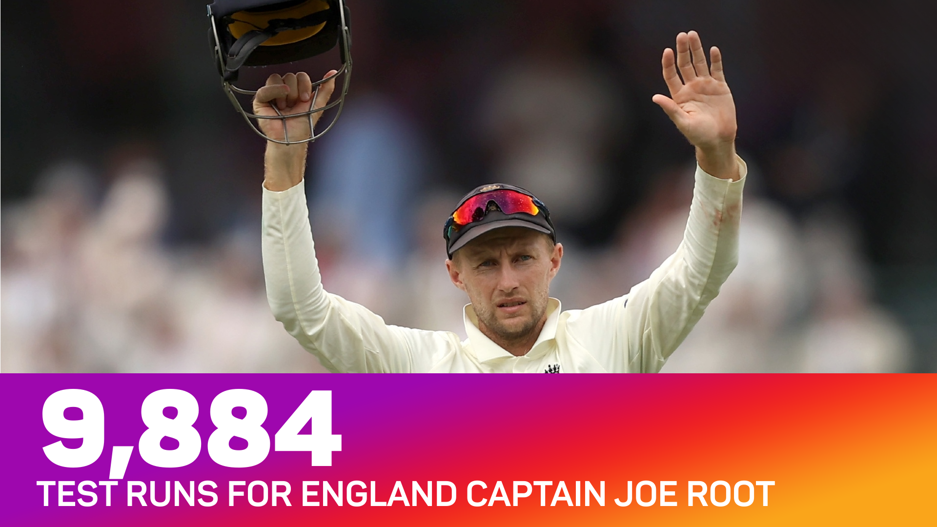 Joe Root has 9,884 Test runs