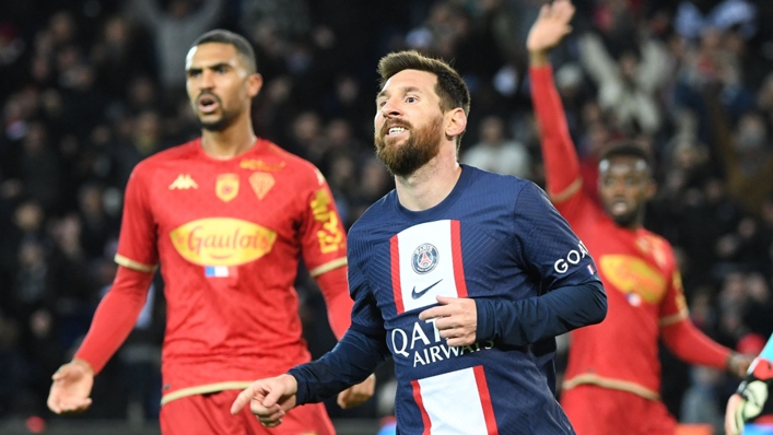 Lionel Messi scored the second in PSG's win against Angers