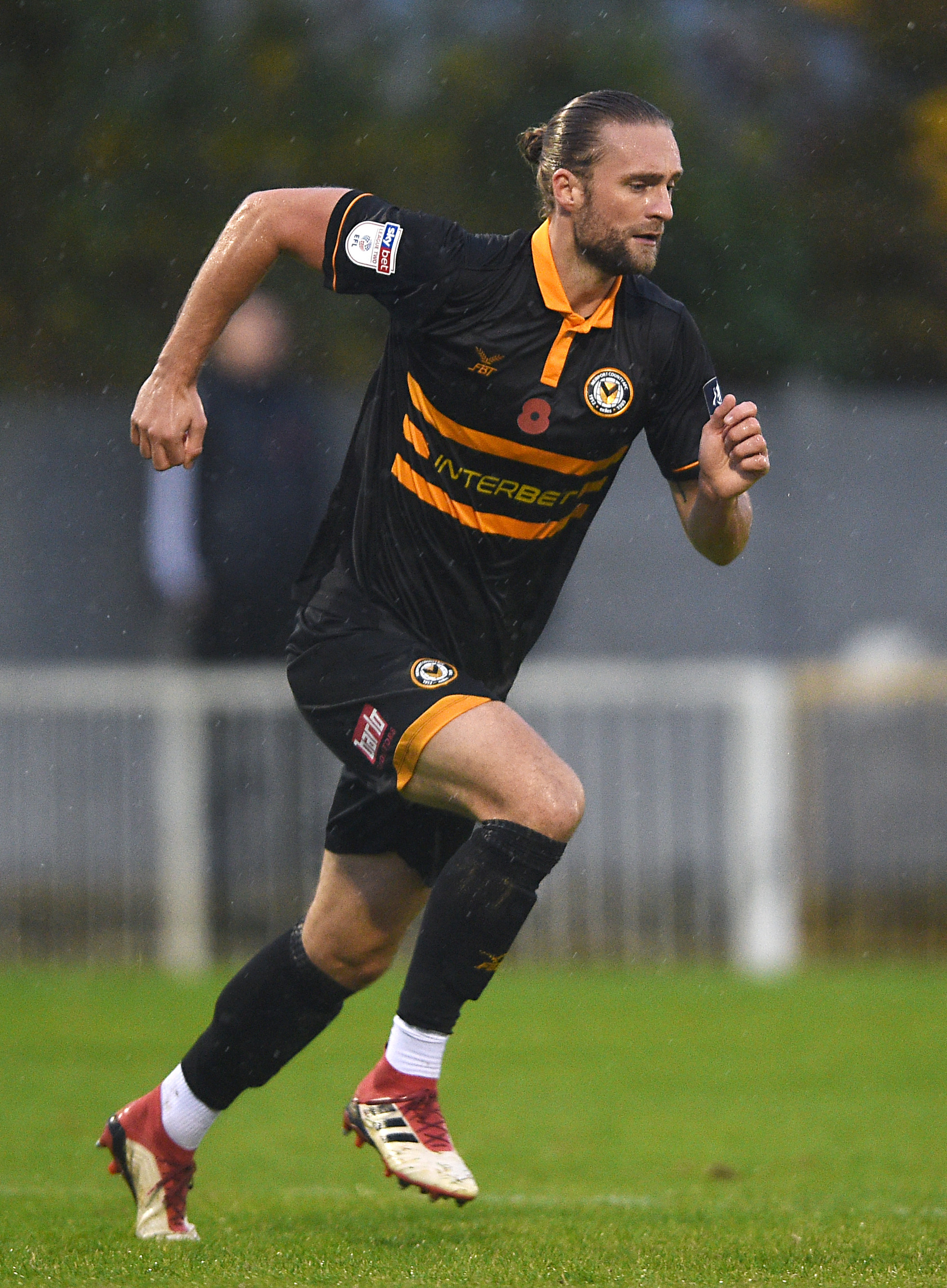 Fraser Franks while playing for Newport County in 2018