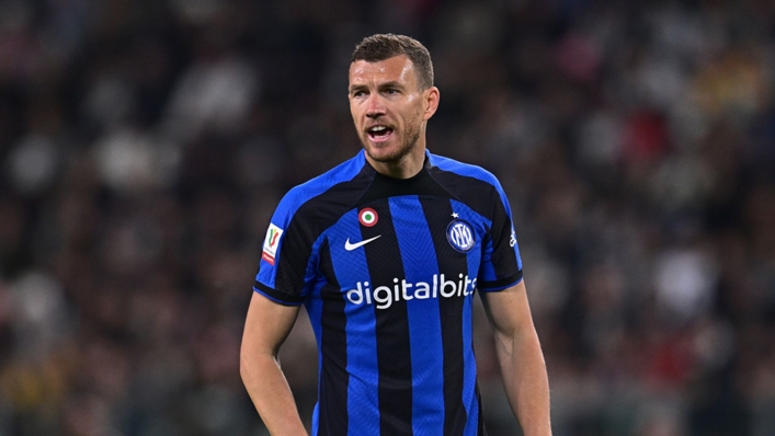 Edin Dzeko is a goal threat for Inter against his old club