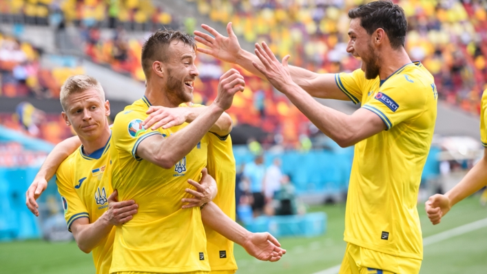 Andriy Yarmolenko leads Ukraine celebrations