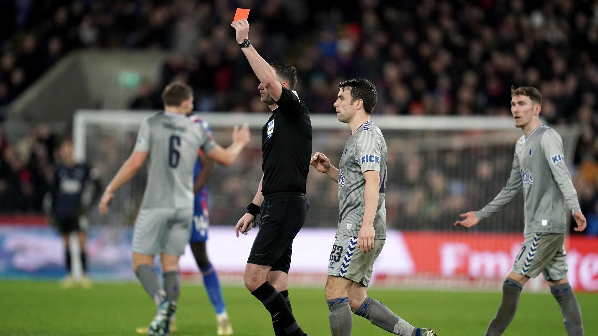 Everton to appeal against controversial red card shown to Dominic Calvert-Lewin