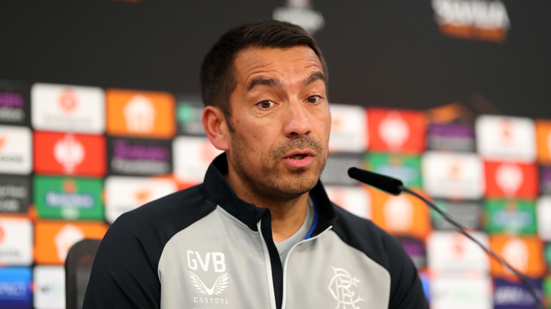 Van Bronckhorst is confident Rangers fans will be noisy in the Europa League final