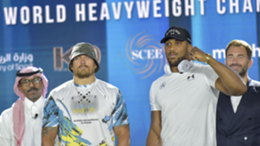 Oleksandr Usyk and Anthony Joshua went head-to-head at a press conference in London on Tuesday