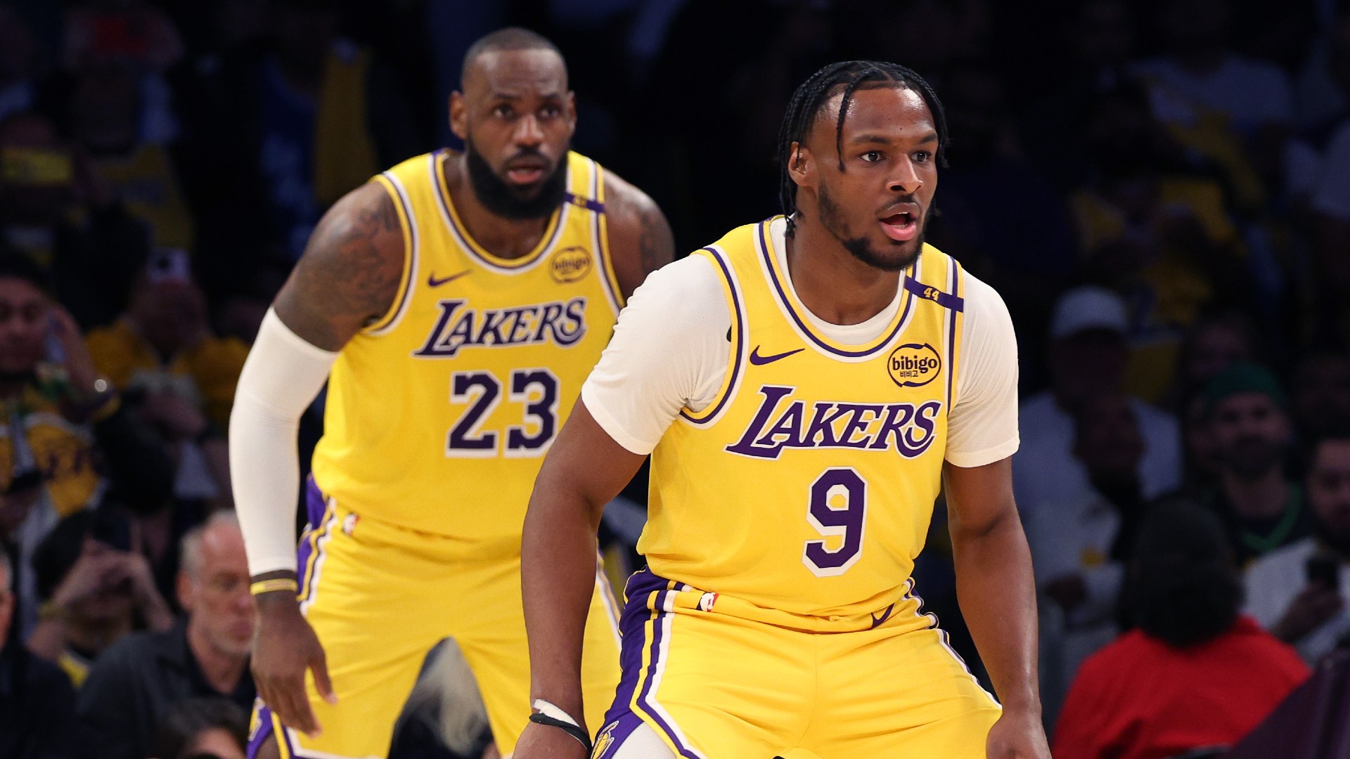 NBA: LeBron James, son Bronny make history in Lakers' win