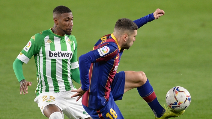 Emerson in action for Betis against Barcelona