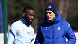 Antonio Rudiger (left) has seen his contract extension talks with Chelsea stall