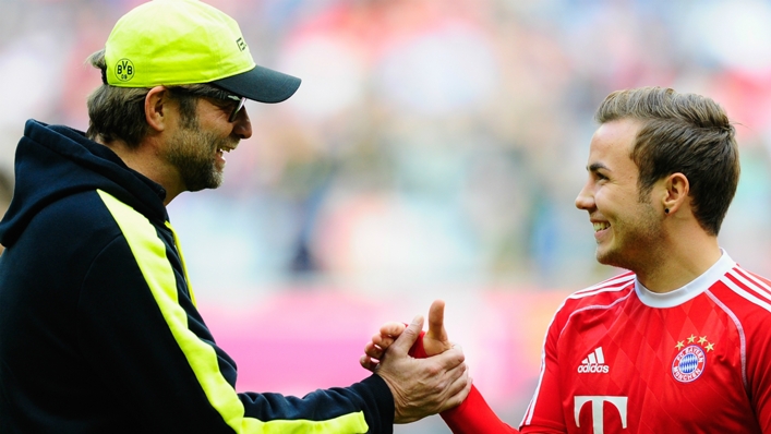 Jurgen Klopp and Mario Gotze worked together at Borussia Dortmund, and reportedly came close to doing likewise at Liverpool.
