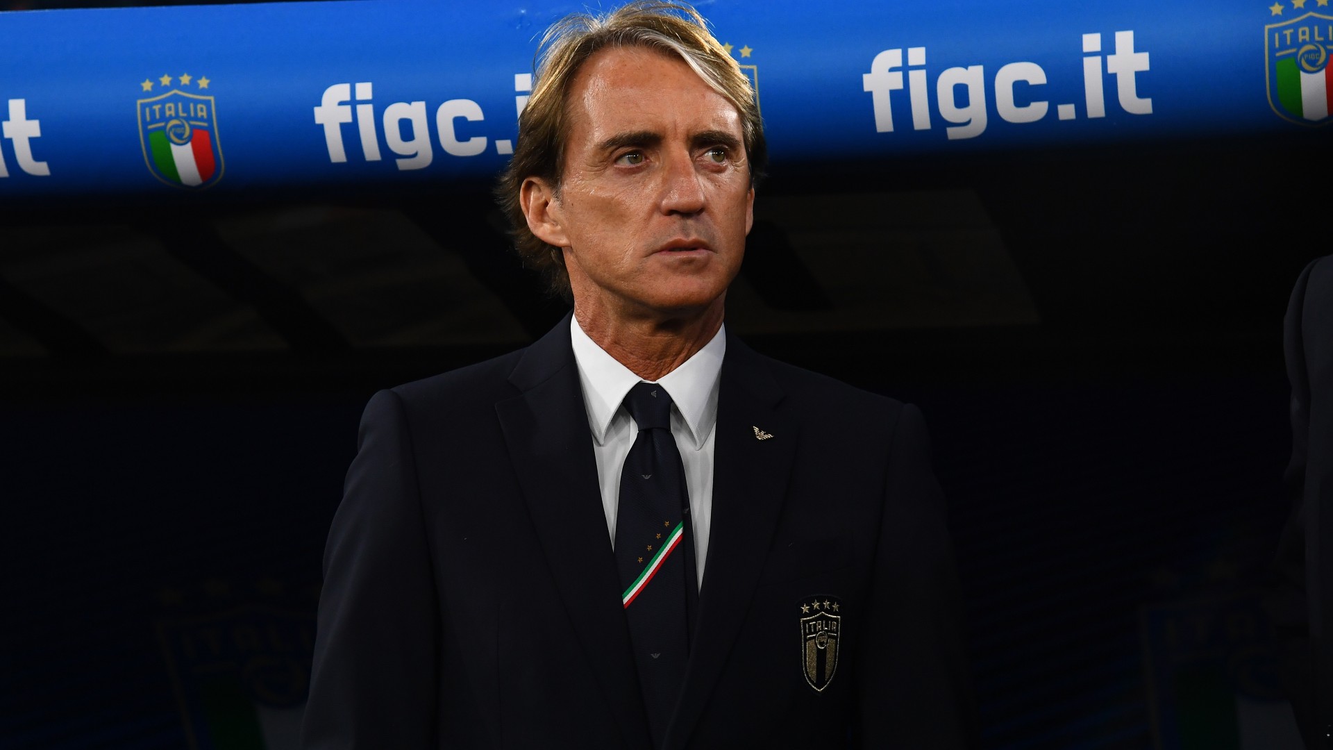Italy head coach Roberto Mancini