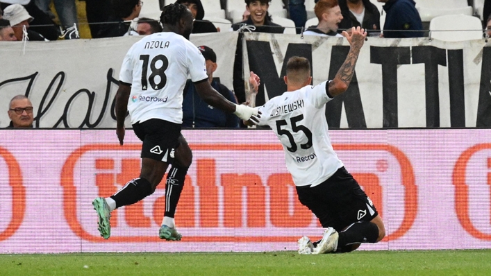 Przemyslaw Wisniewski struck to put Spezia 1-0 up