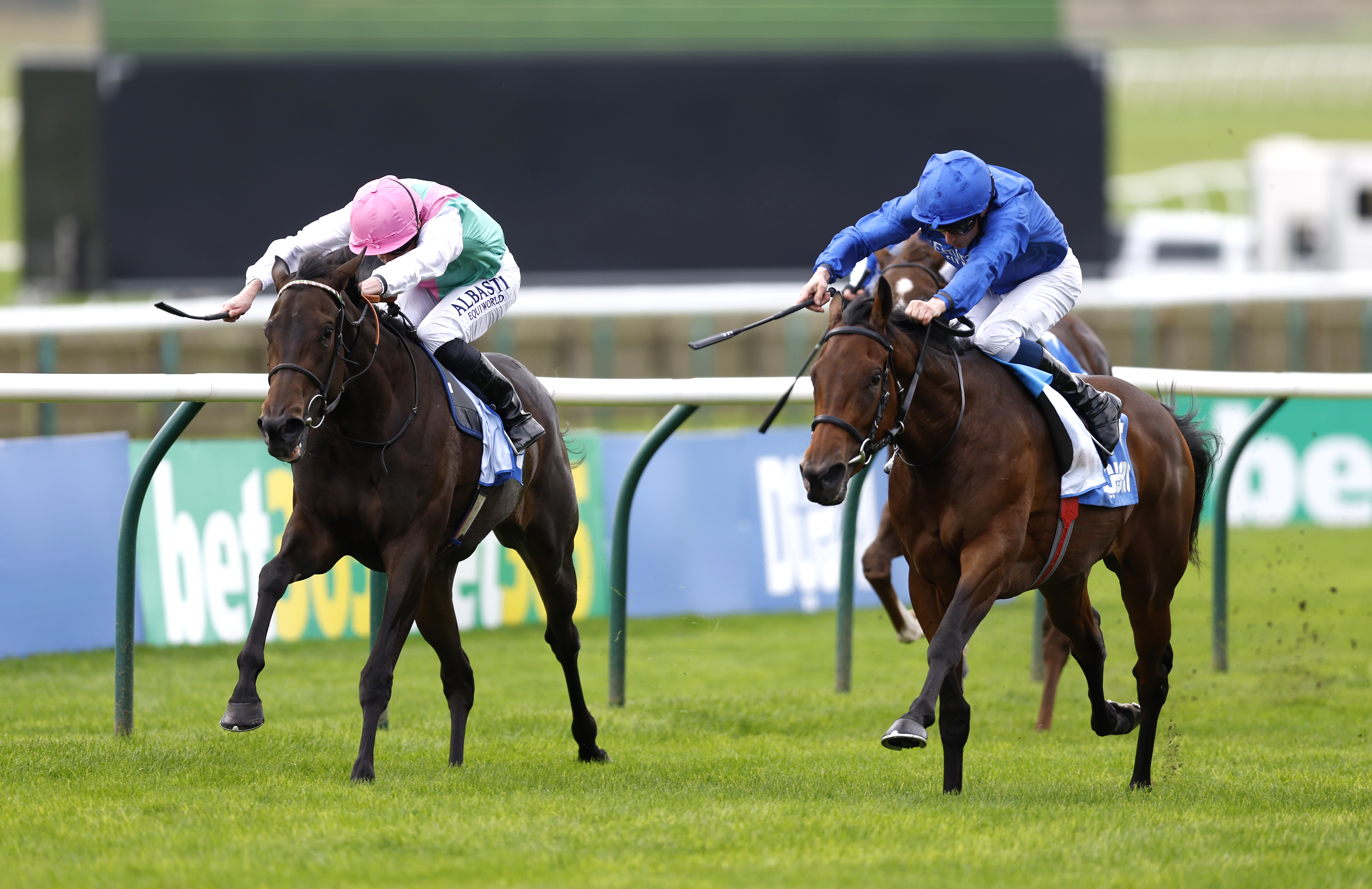 Skellet (left) will miss the Qipco 1000 Guineas