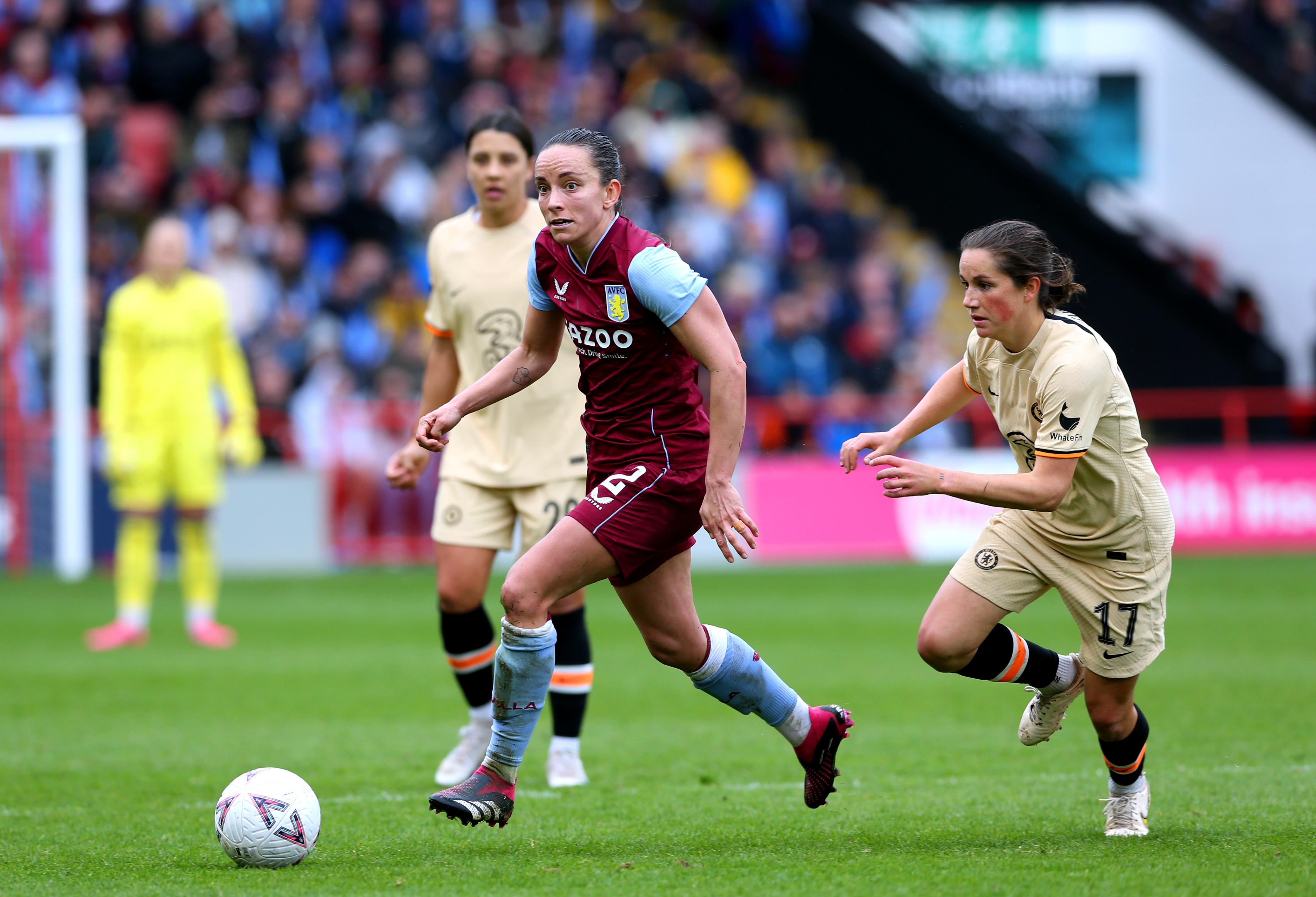 Staniforth playing for Aston Villa (Barrington Coombs/PA)