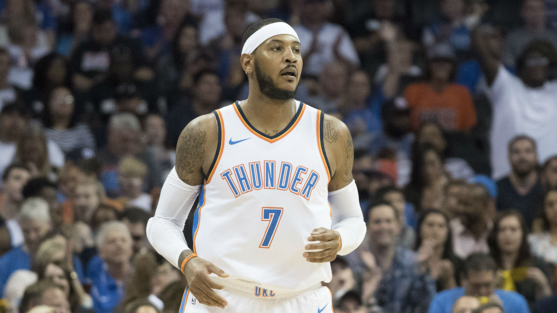 Carmelo Anthony says ‘no more Knicks talk’ after OKC debut Sporting News