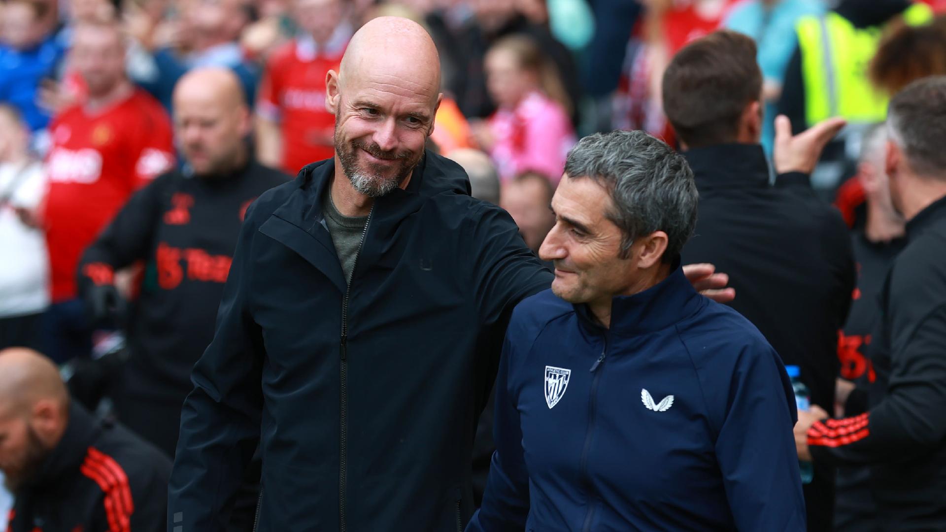 Erik ten Hag was pleased with Manchester United's resilience as they fought back to draw with Athletic Bilbao (Liam McBurney/PA)