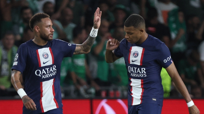 Neymar and Kylian Mbappe have been in fine form for PSG this term