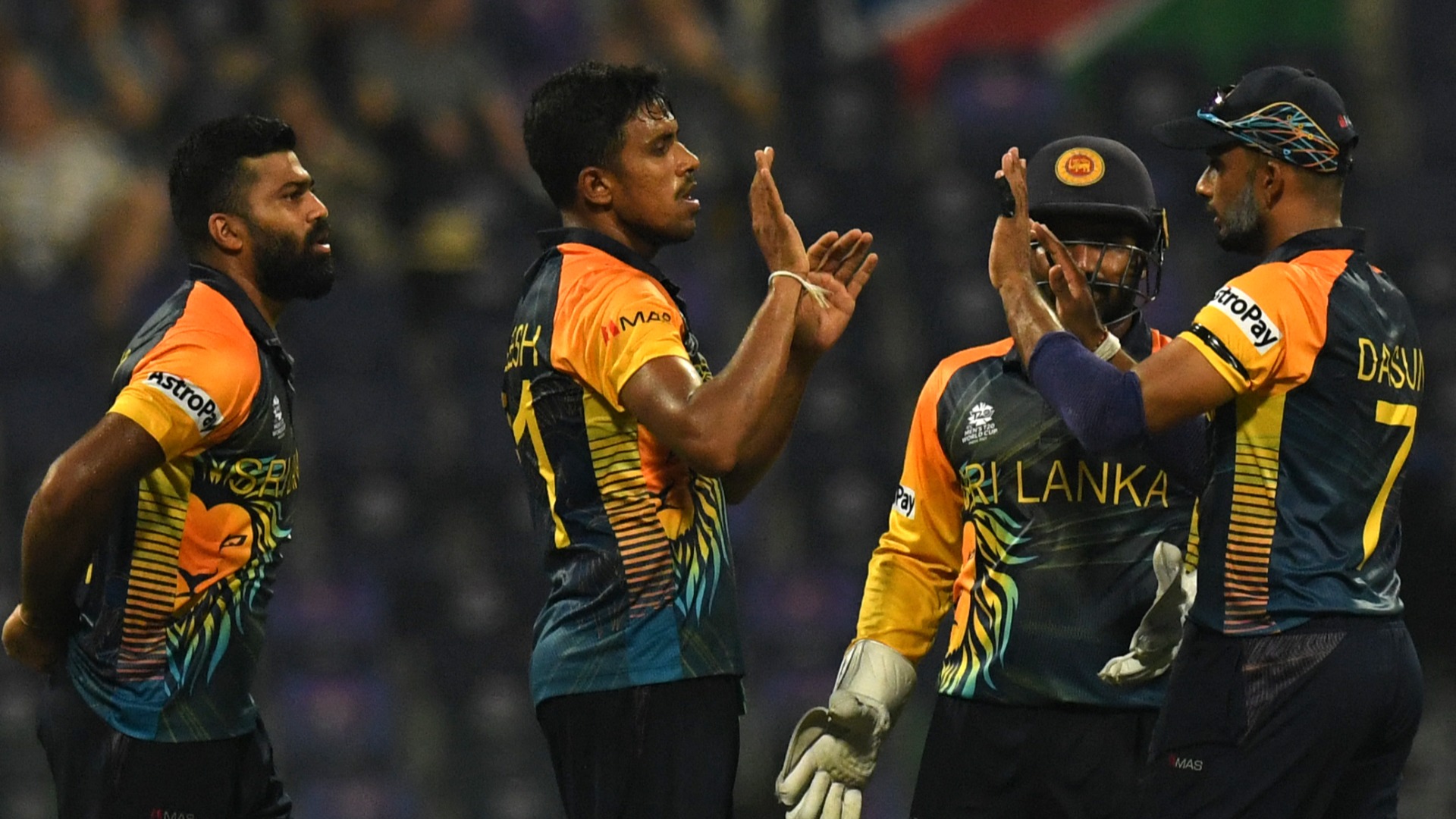 Sri Lanka celebrating against Namibia