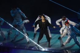 Jungkook performs at the opening ceremony of Qatar 2022