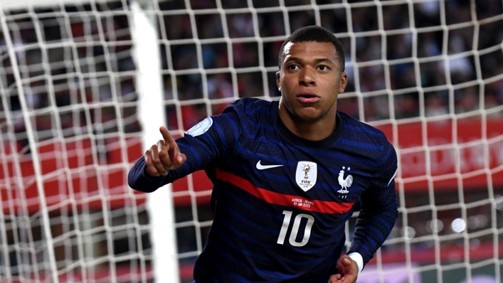 Kylian Mbappe has scored 10 goals in his last seven games for France