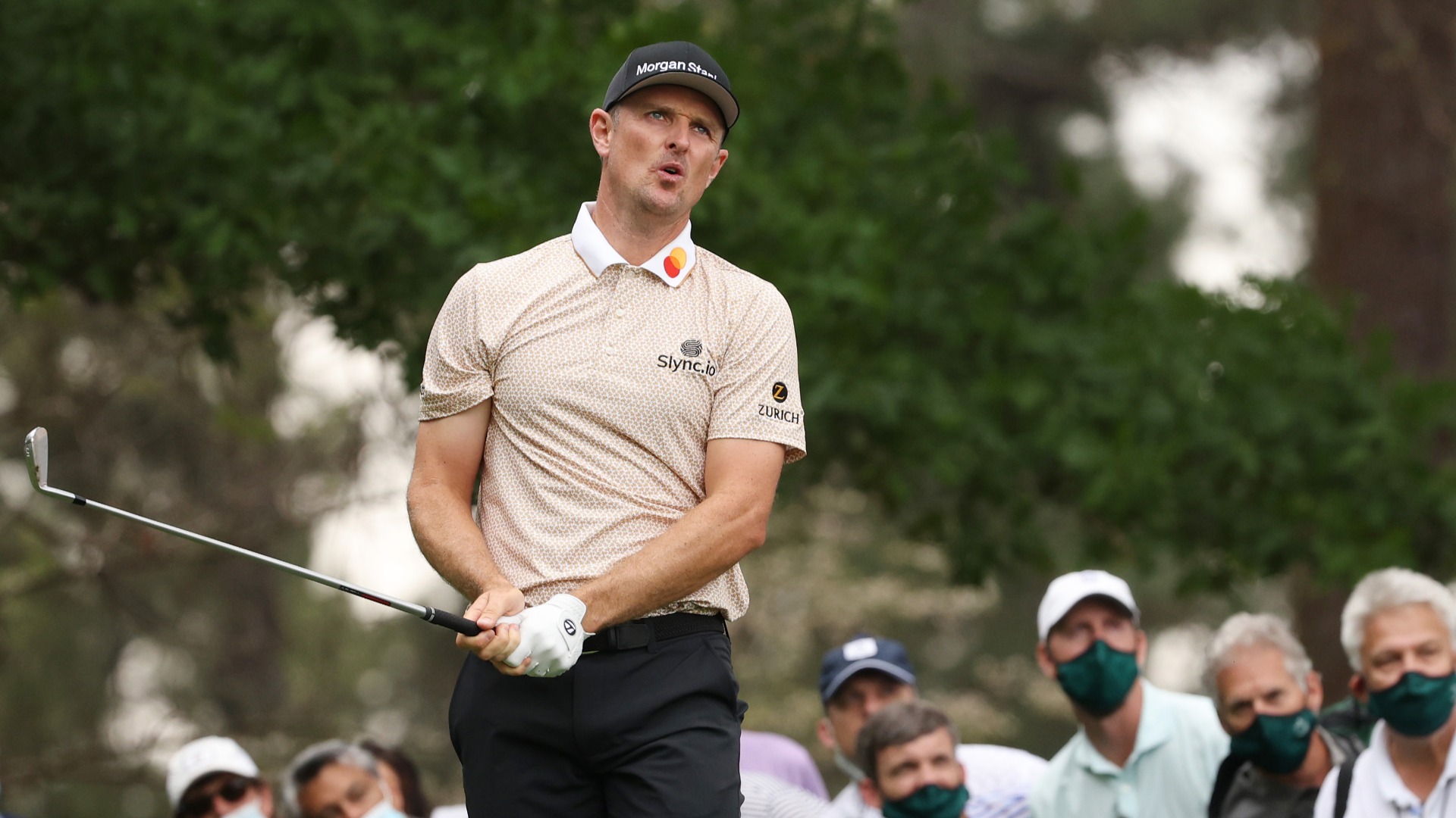 The Masters: Rose reeled in after rapid Saturday start before weather strikes Augusta