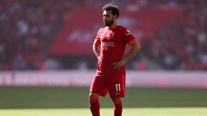 Mohamed Salah is back on the bench for Liverpool against Wolves