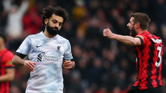 Mohamed Salah missed a penalty as Liverpool lost 1-0 at Bournemouth