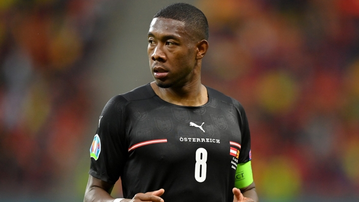 David Alaba in action for Austria at Euro 2020.