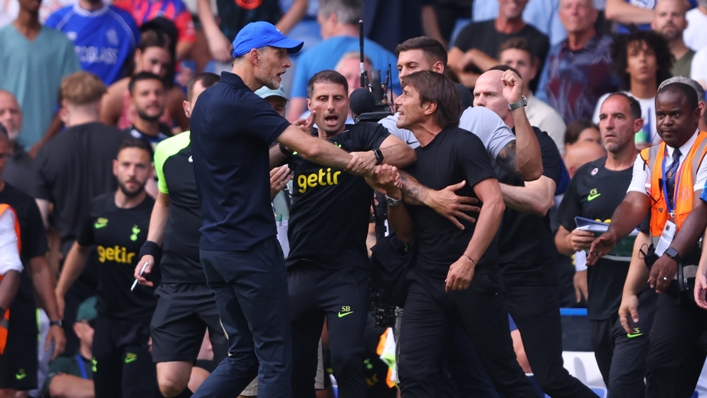 Thomas Tuchel (L) and Antonio Conte (R) have been charged by The FA