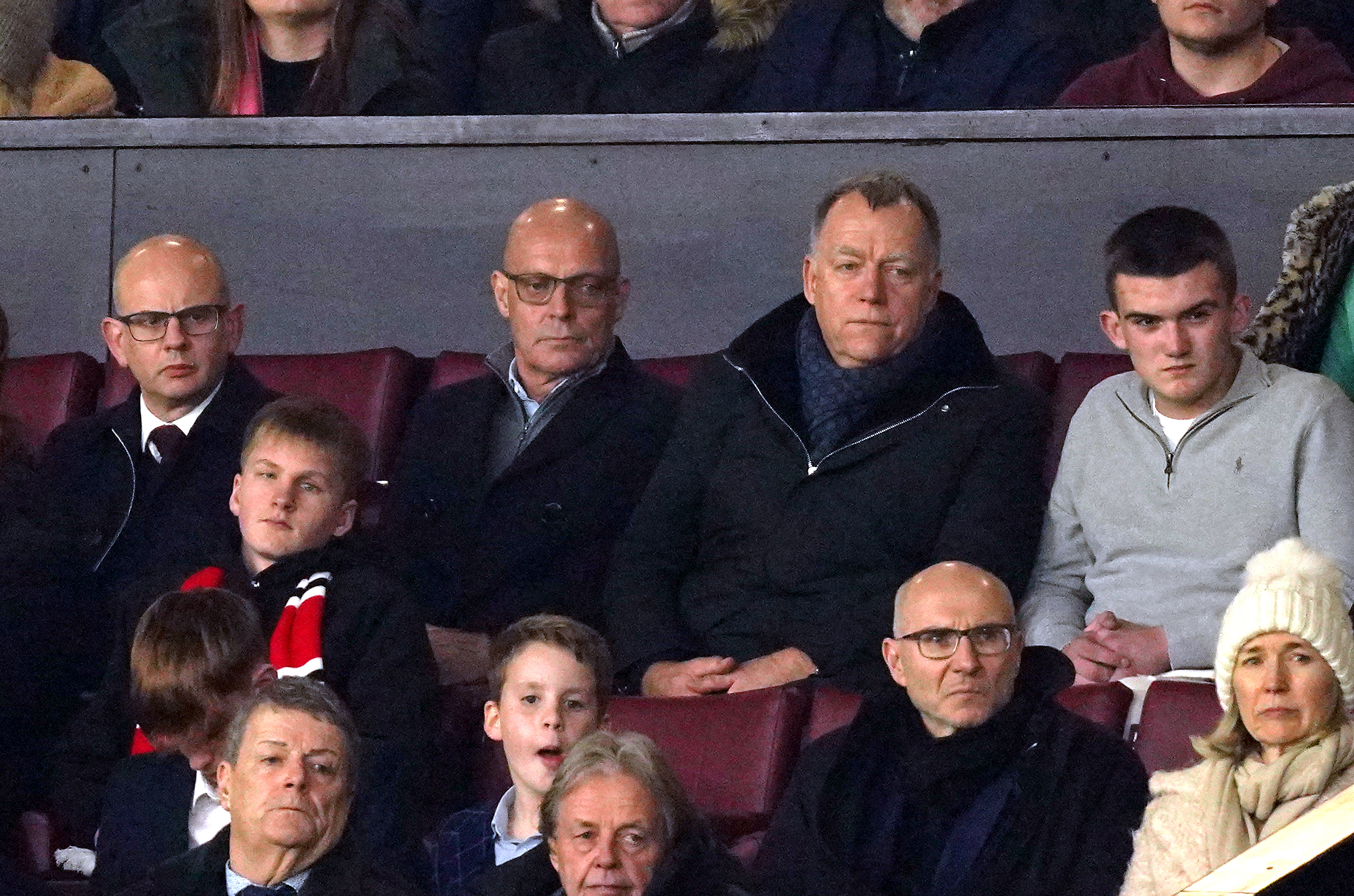 Sir Dave Brailsford was in attendance at Old Trafford