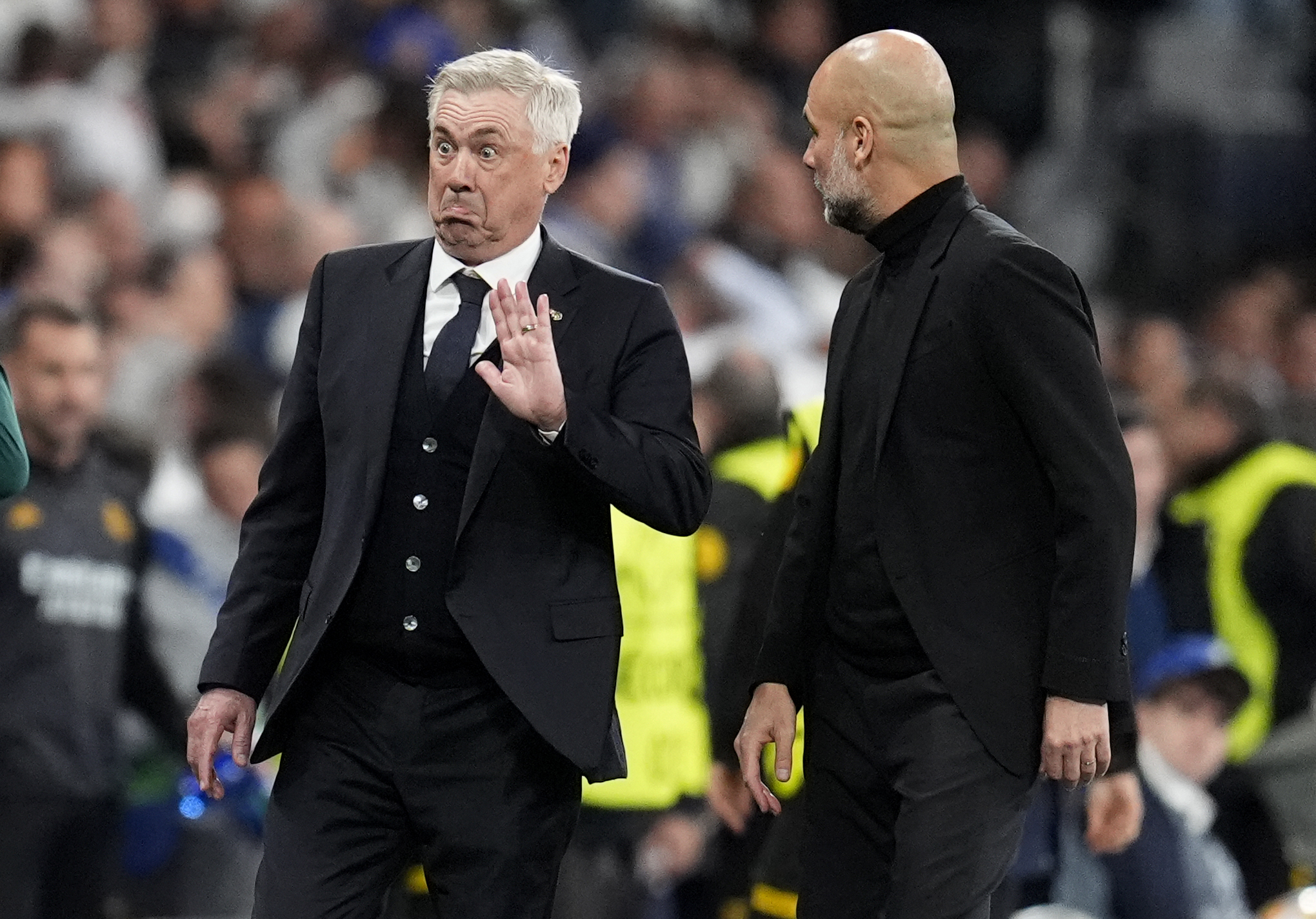 Carlo Ancelotti and Pep Guardiola