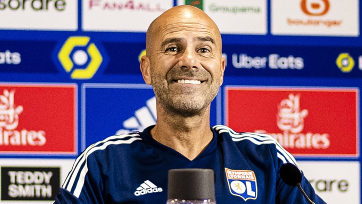 Lyon coach Peter Bosz began the season in high spirits