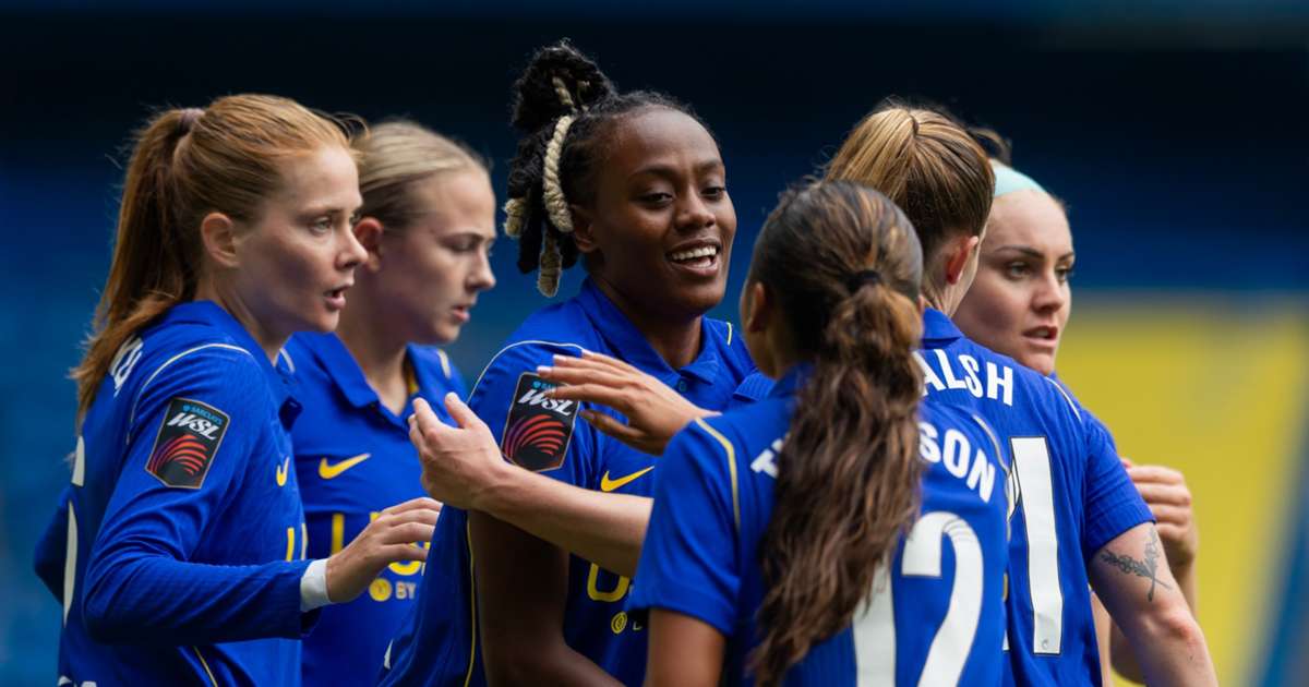 Chelsea players in action during the 2026-27 Women's Super League season
