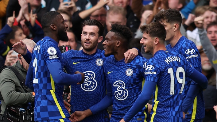 Chelsea celebrate against Norwich City