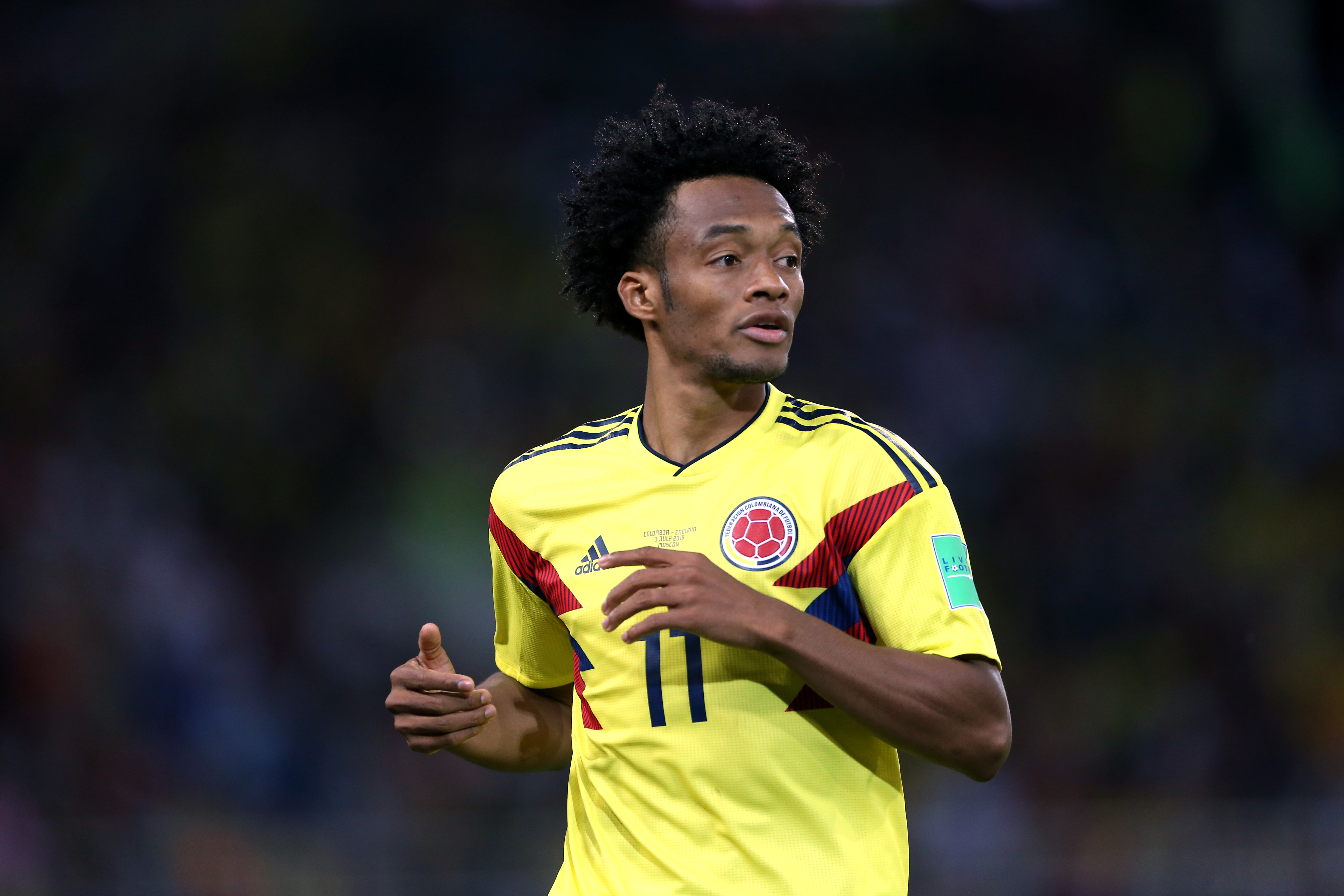 Colombia international Juan Cuadrado is facing a spell on the sidelines.