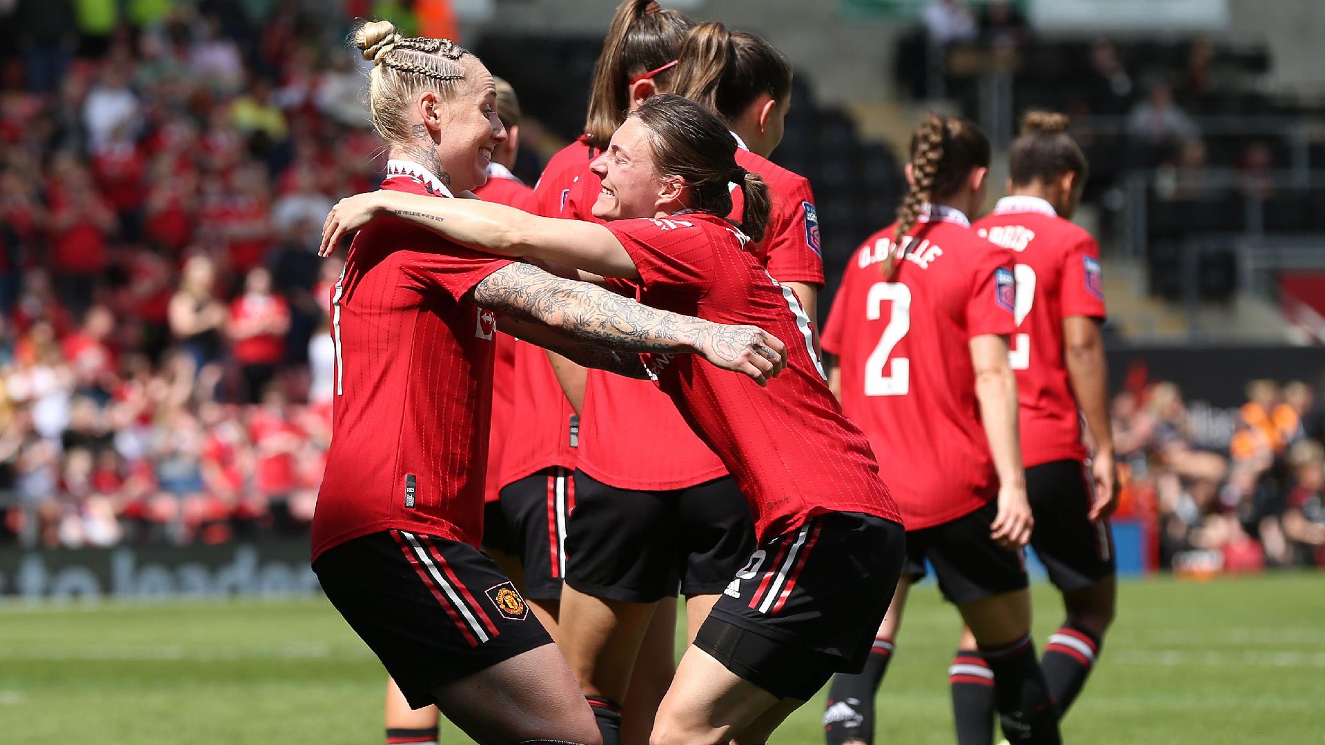 Manchester United moved closer to the WSL title (Barrington Coombs/PA)