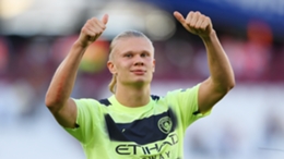 Erling Haaland scored twice on his Premier League debut for Manchester City against West Ham