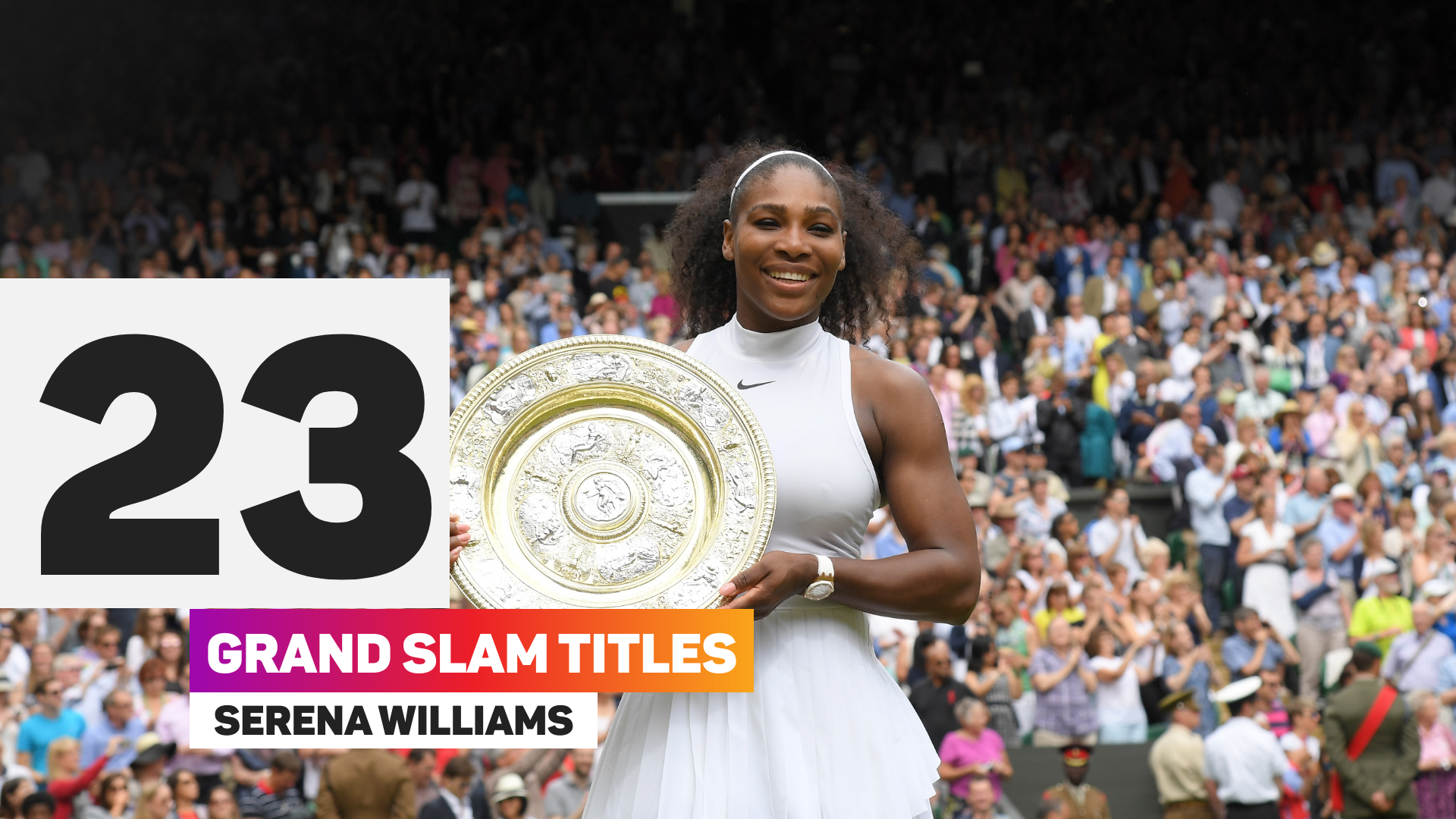 Serena Williams is one short of matching the grand slam record