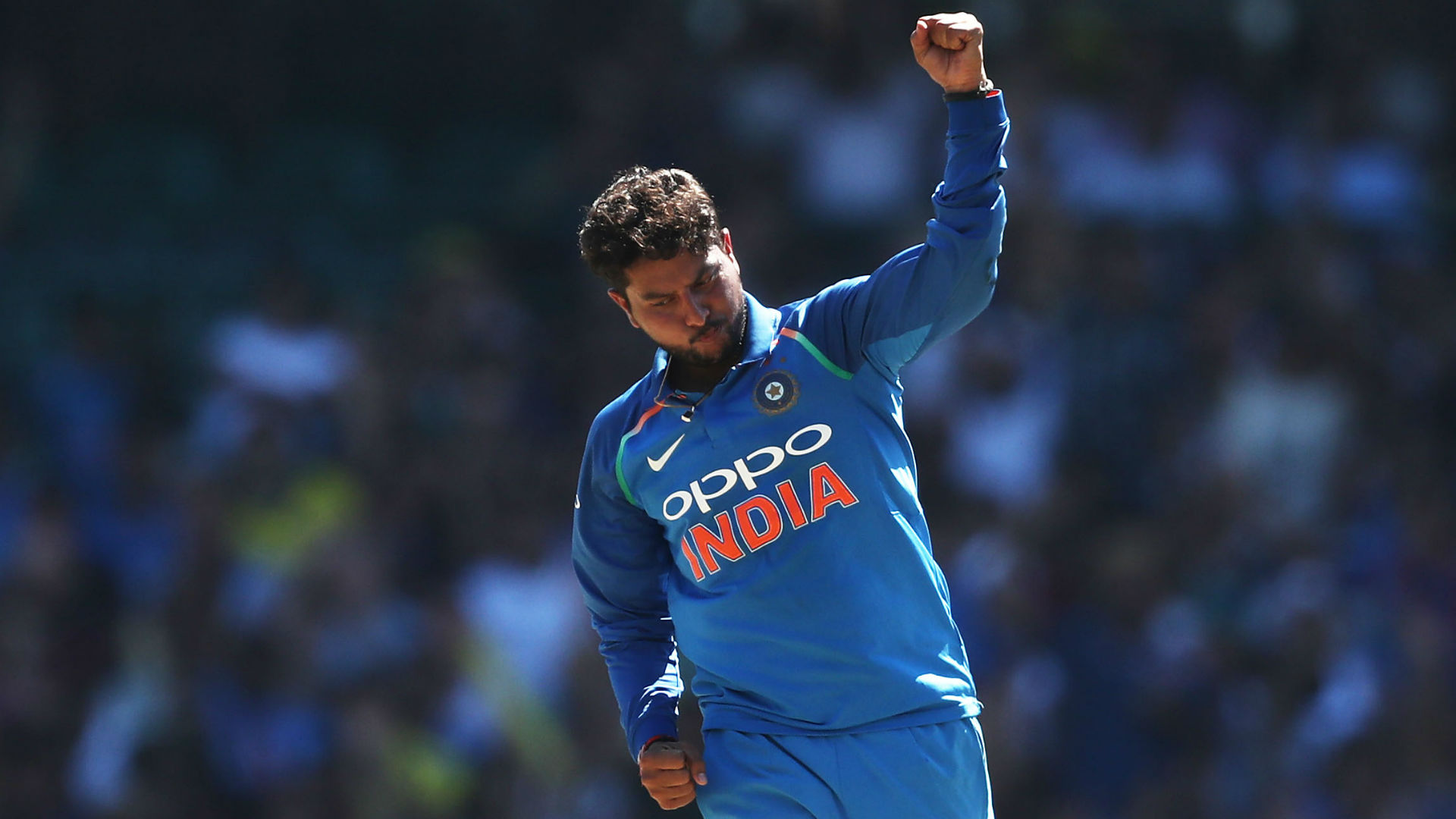 Kuldeep Yadav took 4 wickets against New Zealand in the second ODI in Mount Maungauni. 