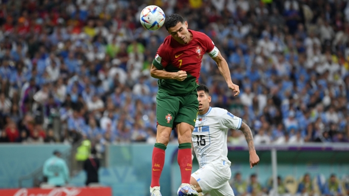 Cristiano Ronaldo came agonisingly close to scoring his ninth World Cup goal on Monday
