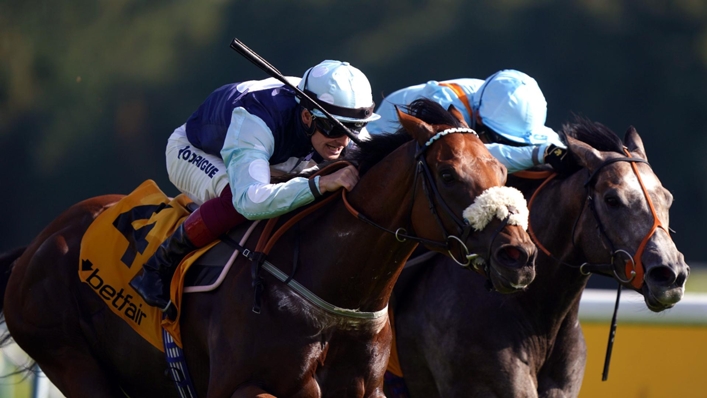 Regional (left) winning the Sprint Cup at Haydock (Tim Goode/PA)