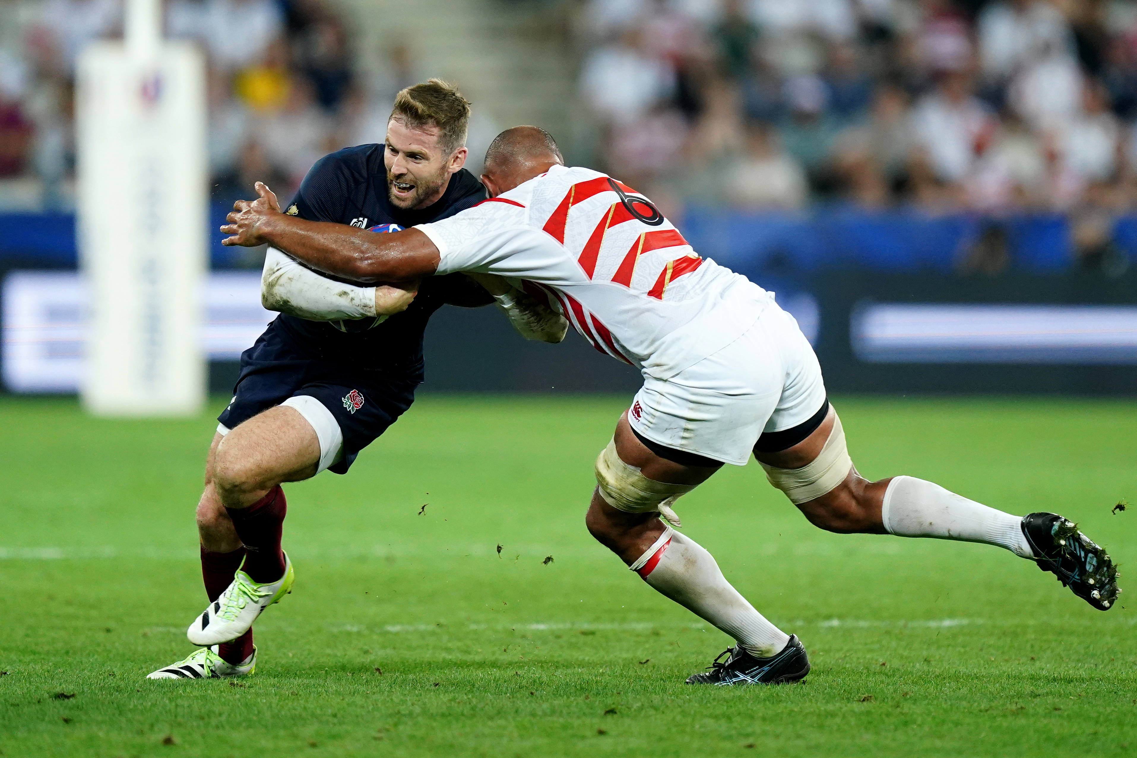 Elliot Daly in action against Japan